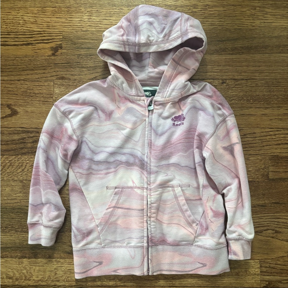 Roots Pink Marbled Hoodie